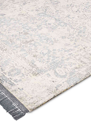 Zilver luxe vloerkleed