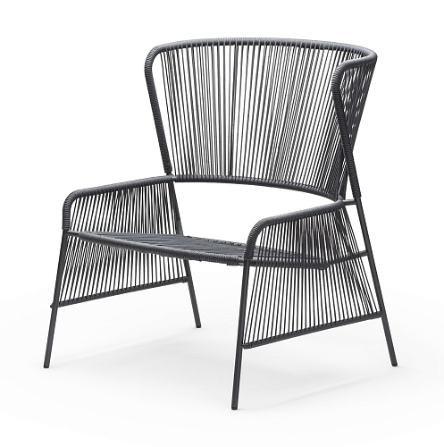 Chaise d'extérieur Altana Anthracite