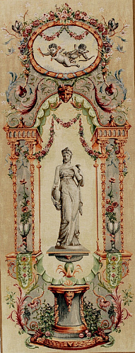 Tapisserie murale Statue de porte, Palais de l’Élysée
