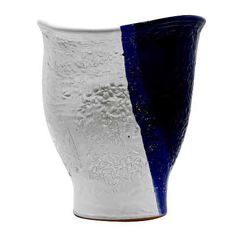 Zwart-witte unieke vaas