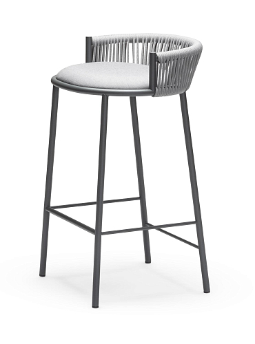 Tabouret de bar d'extérieur Millie SG-65 Gris