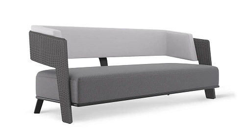 Canapé de jardin Crown gris