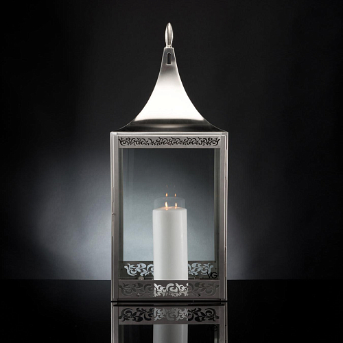 Lanterne d'extérieur satinée Sultan