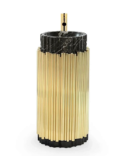Lavabo Harmony noir/or