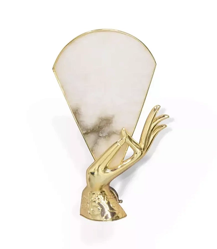 Muse albasten wandlamp