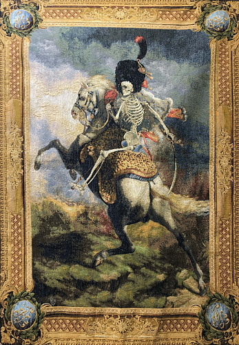 Skeletruiter wandtapijt