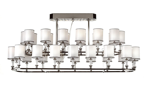 Lustre 32 lumières en nickel noir