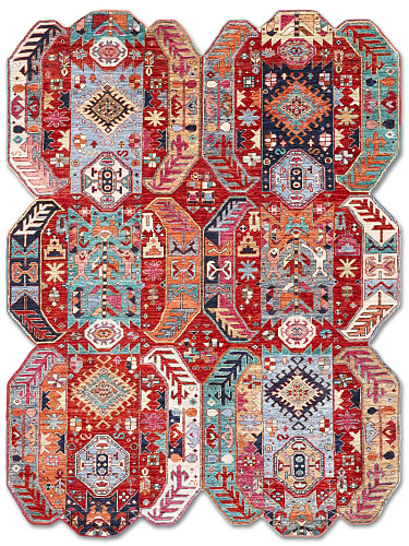 Tapis de luxe fait main Multishape