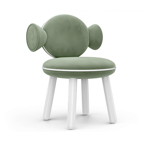 Lolly groene poefstoeltje