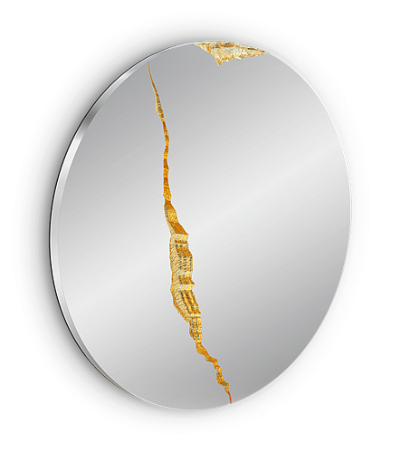 Illumina ronde II wandspiegel