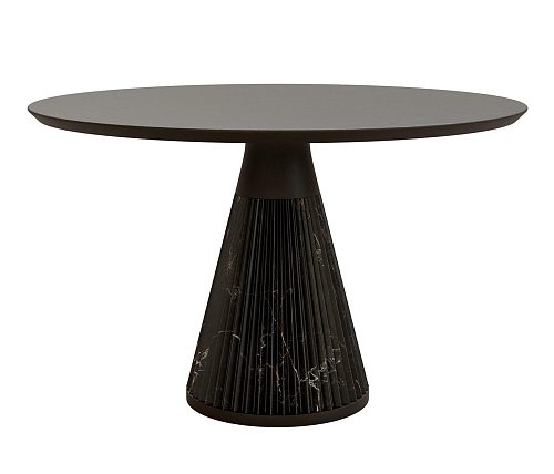 Marilyn eettafel van zwart marmer