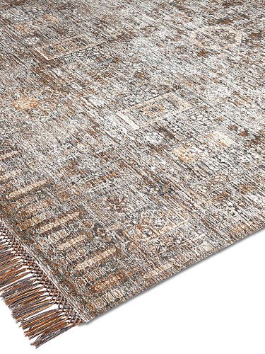 Agra charcoal handgemaakt luxe vloerkleed