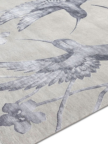 Tapis noué à la main Hummingbirds