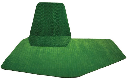 Tapis rond design tissé main Salamandra Ardentis Agri