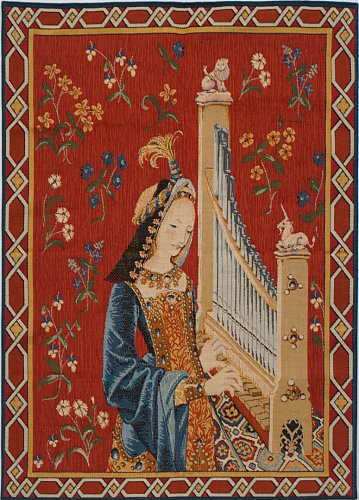Tapisserie murale L’Ouïe avec bordure