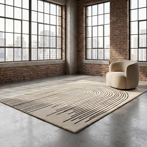 Tapis Arcade Lines Ivory