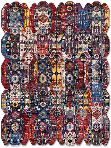 Tapis de luxe fait main Multishape
