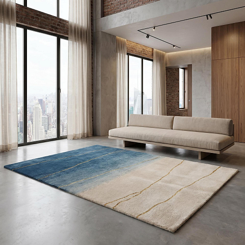 Tapis Horizon Gradient Blue