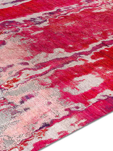 Rose handgemaakt luxe vloerkleed