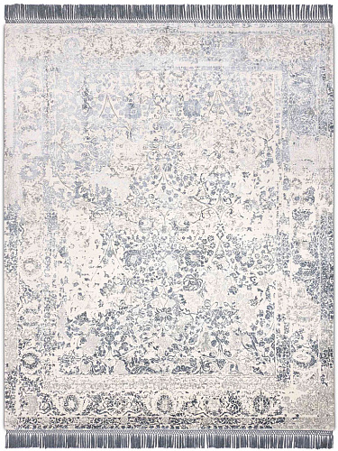Zilver luxe vloerkleed