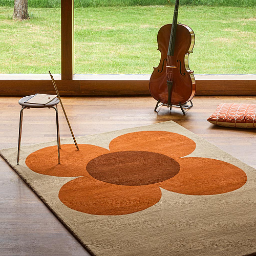 Flower Placement pompoen ecru loper