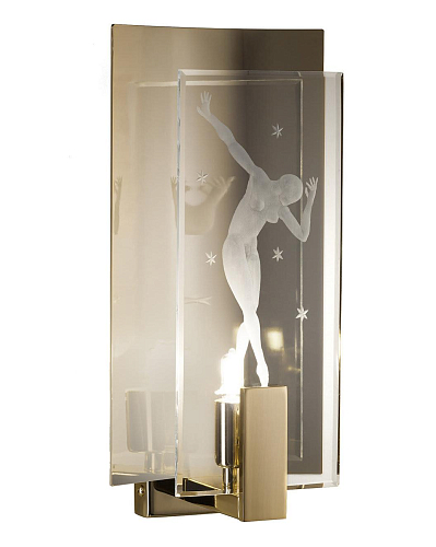 Zachtgouden marmeren wandlamp