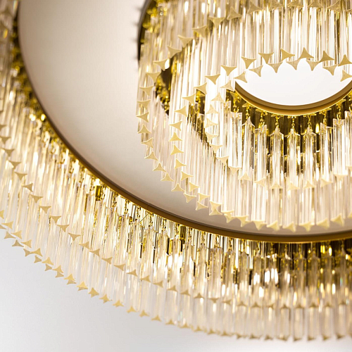 Gouden ronde kroonluchter