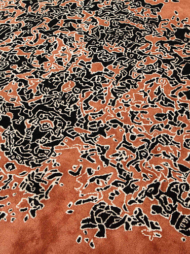 Tapis design Camouflage Macro bleu