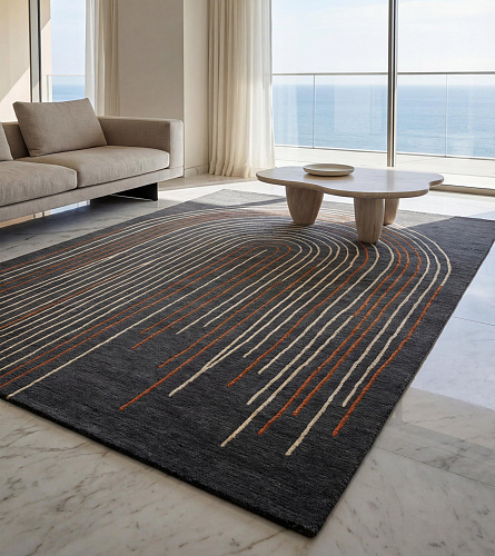 Tapis Arcade Lines Umber