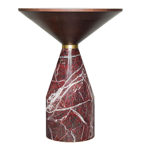 Table Cino en marbre rouge
