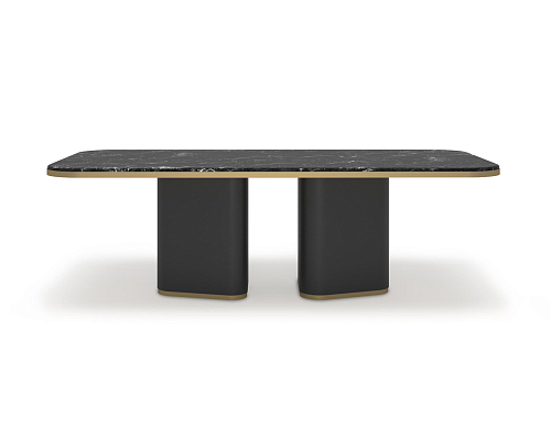 Edmond donkere marmeren eettafel
