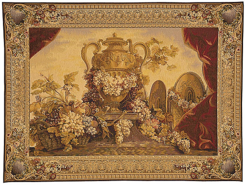 Tapisserie murale Vase et raisins