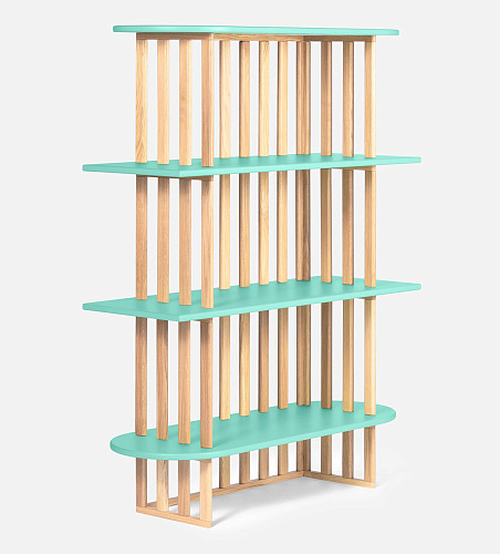 Bibliothèque verte à quatre niveaux