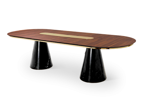 Forge ovale eettafel