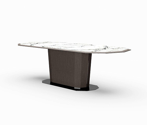 Table à manger ovale en marbre Mizar