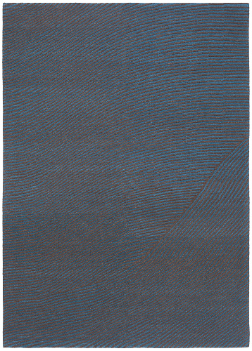 Waveline 2 blauw vloerkleed