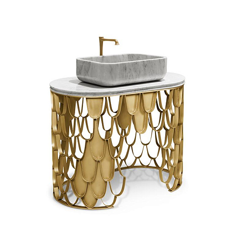 Meuble de salle de bain simple Carp