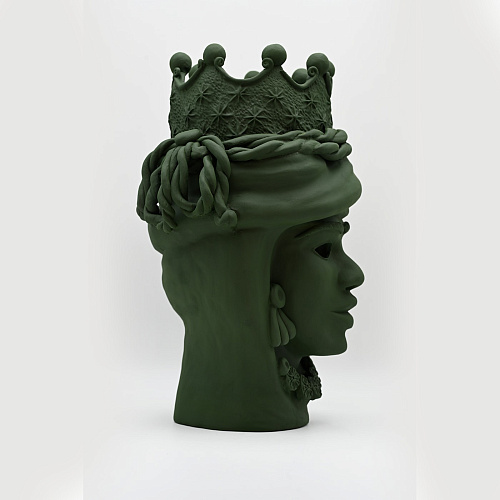 Groene handgemaakte sculptuur