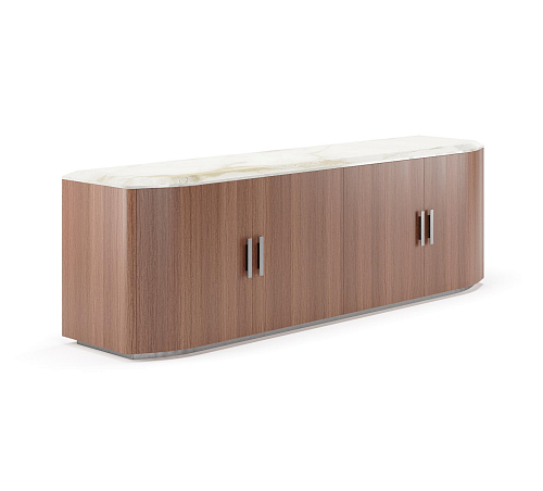 Bruce houten en marmeren dressoir