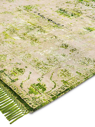 Eco groen luxe vloerkleed