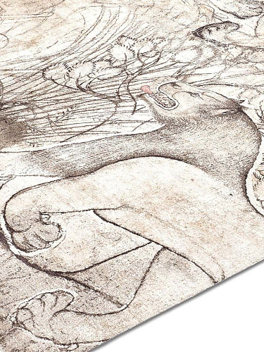 Tapis tissé main Two Lions