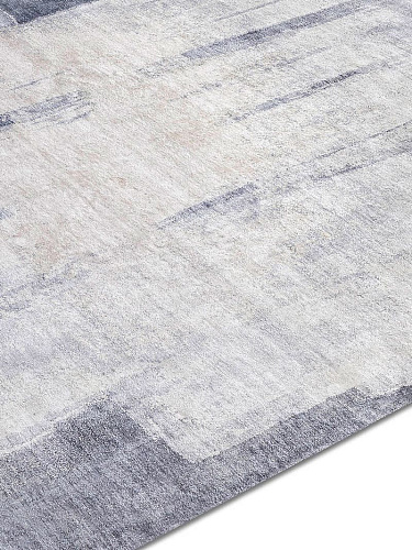 Tapis tissé main Argent gris