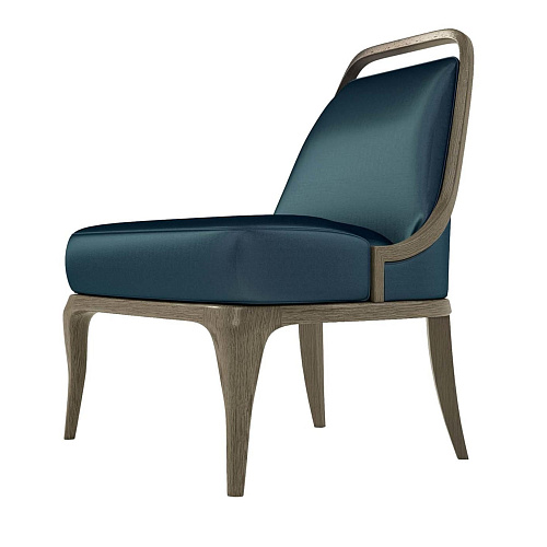 Fauteuil vert en velours