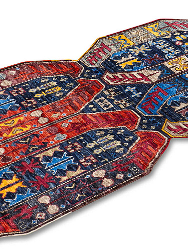 Multishape handgemaakt luxe vloerkleed