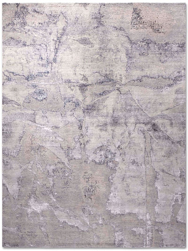Tapis de luxe noué à la main gris