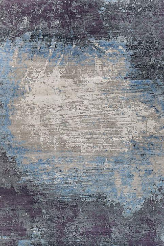Tapis noué à la main abstrait