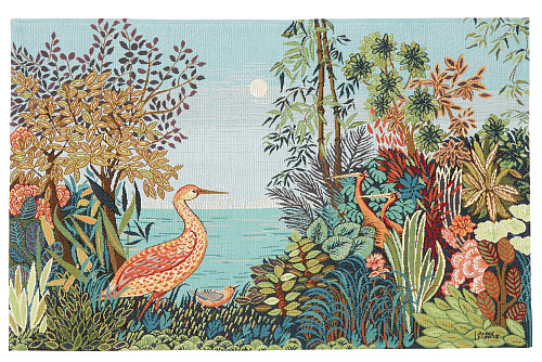 De reiger in de natuur, Anne Leurent wandtapijt