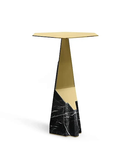 Halo zwarte bijzettafel