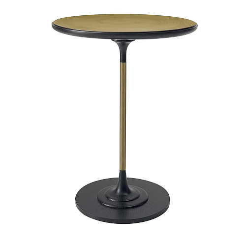 Bijzettafel met messing blad