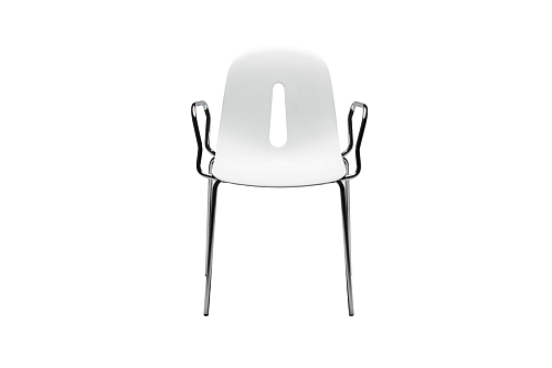 Gotham P zwart/witte stoel (set van 2)